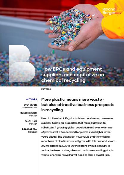 How EPCs and equipment suppliers can capitalize on chemical recycling 