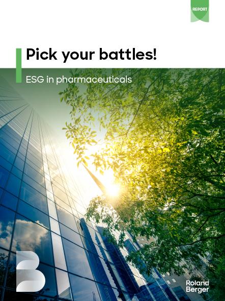 ESG in pharmaceuticals – Strategies and opportunities